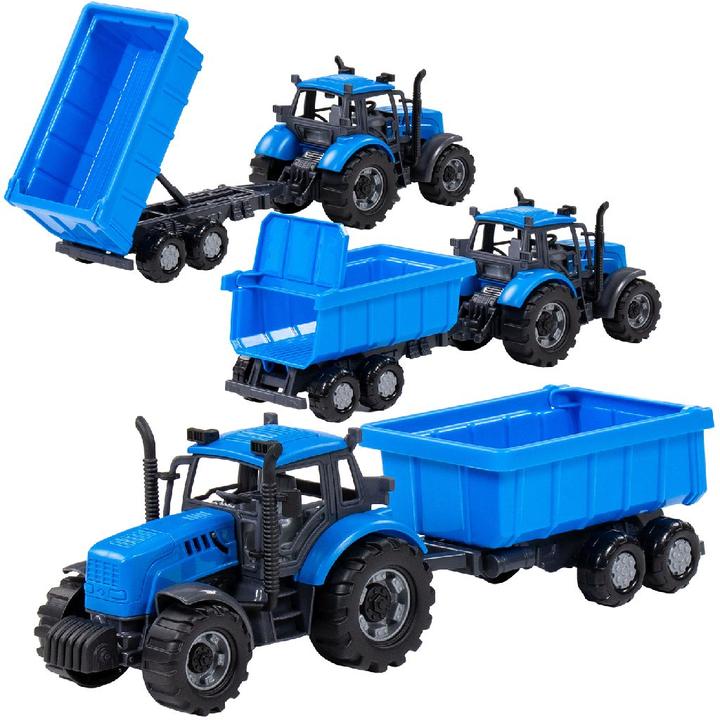 Produktbild Polesie Farmer Tractor Blue Trailer