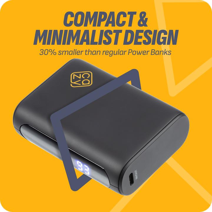 Produktbild Cazy Powerbank 10000mah, Schnelladefunktion 22.5W, Tragbares Ladegerät USB C, Klein Aber Stark, Perfekte (10000 mAh, 22.50 W)