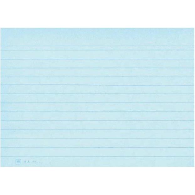 Staufen, Karteikarten, Karteikarten A6/100 blau liniert (A6, 180 g/m², 100 x)