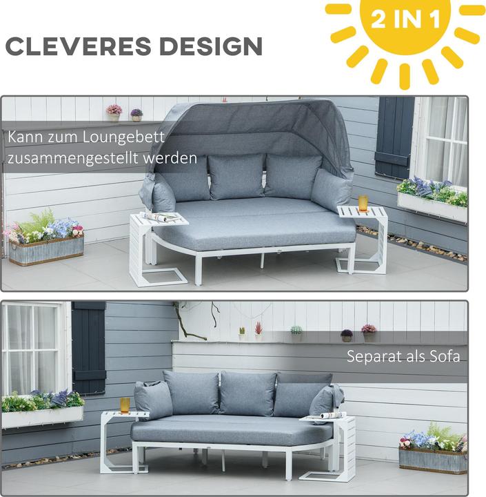 Produktbild Outsunny Gartenmöbel Set mit Vordach