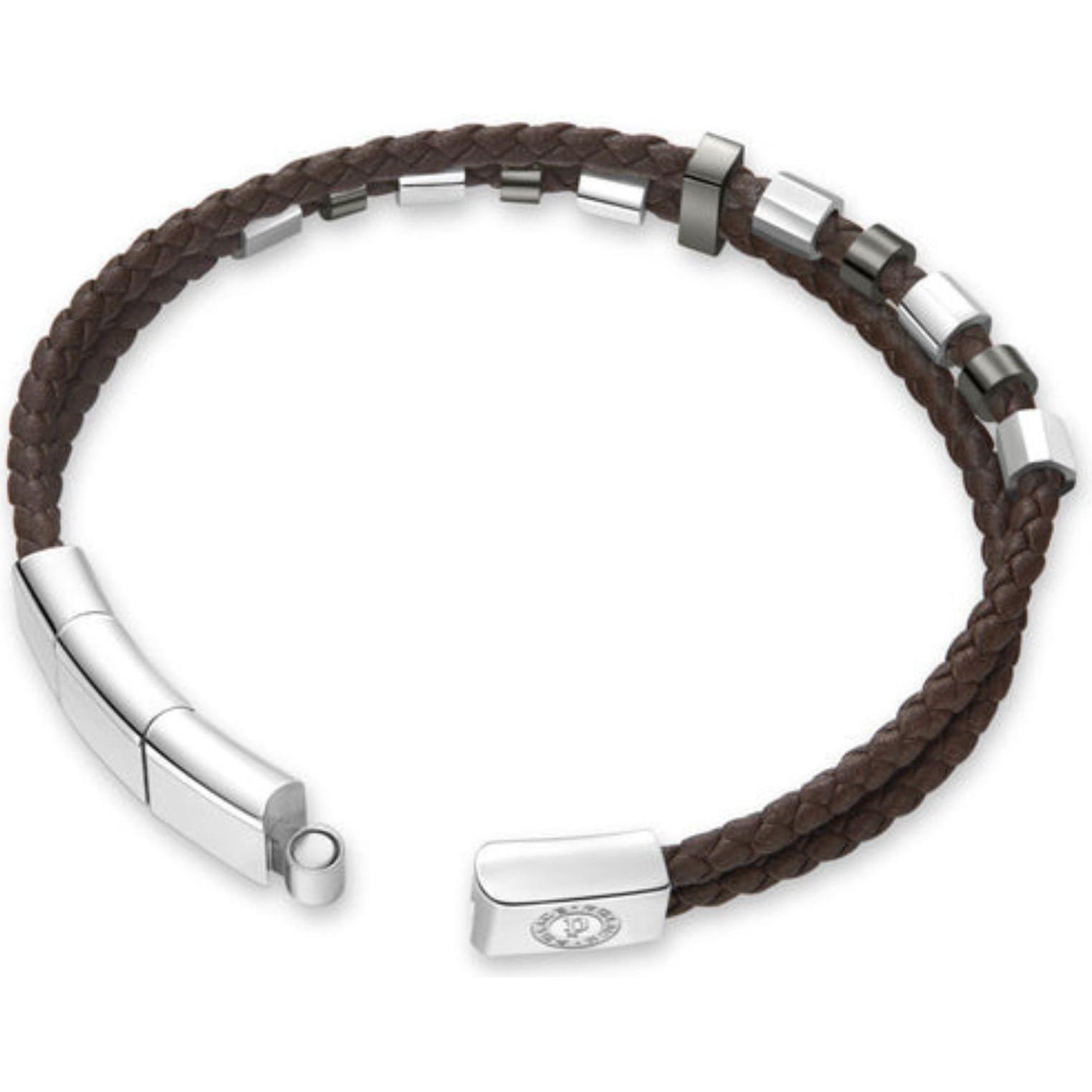 Thumbnail - Police, Armschmuck, PEAGB0035604 Freeway, (19 cm, Leder, Edelstahl)