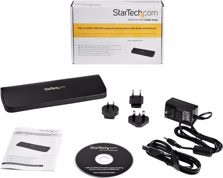 Produktbild StarTech Usb3sdockhdv (USB-B, 1 Port)