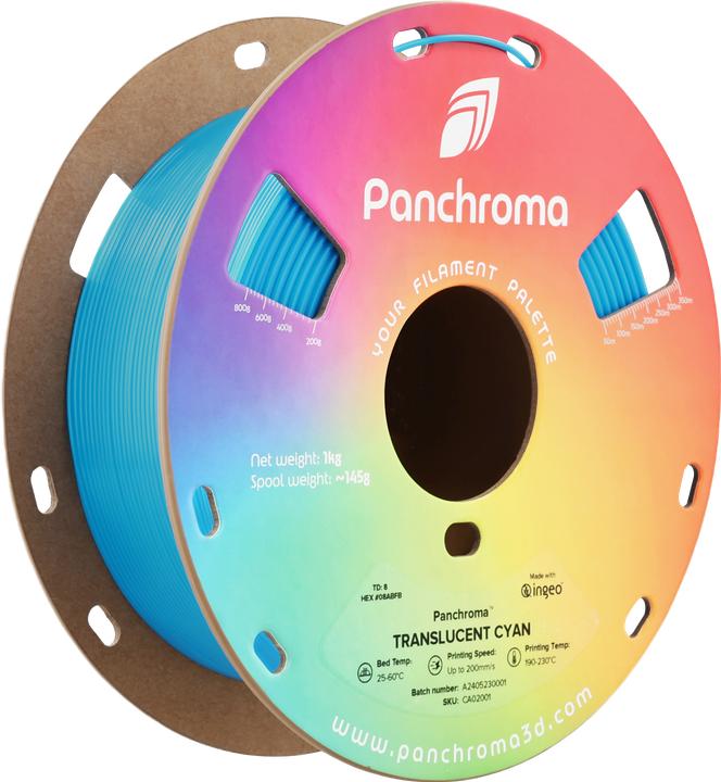 Produktbild Polymaker Panchroma™ PLA Translucent (PLA, 1.75 mm, 1000 g)