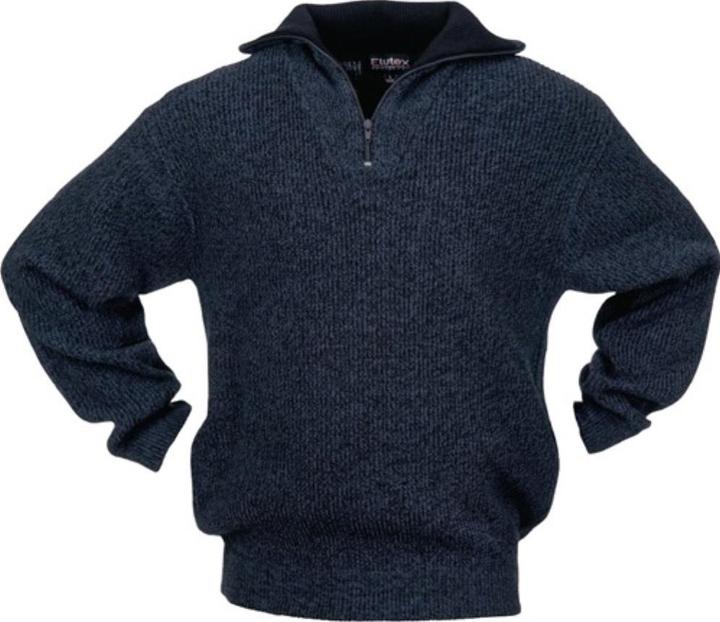 Produktbild Scheibler Pullover Grösse M schwarz/blau-meliert (M)