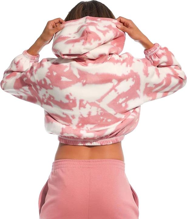 Immagine prodotto Light and Shade Felpa Corta con Cappuccio Tie Dye Donna (L)