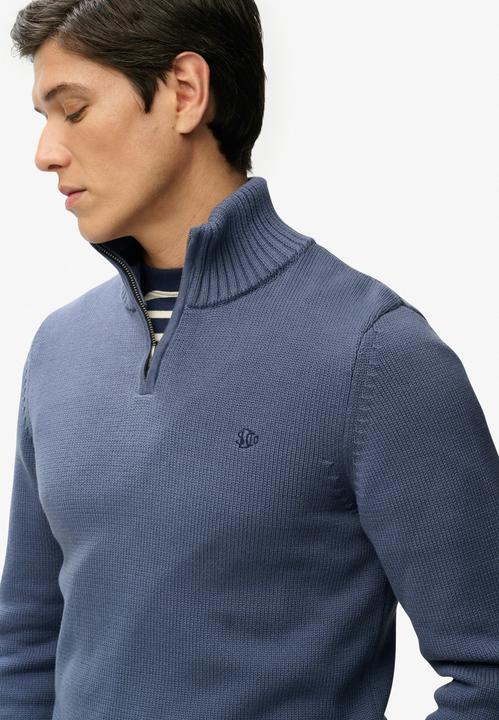 Produktbild Superdry Baumwollpullover mit Halbzip (L)