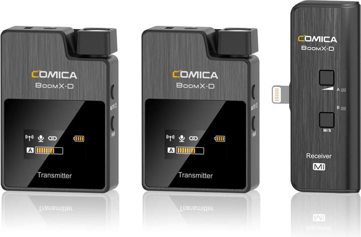 Actual product image Comica BoomX-D MI2 Microphone-Set For iPhone - 2 Transmitter