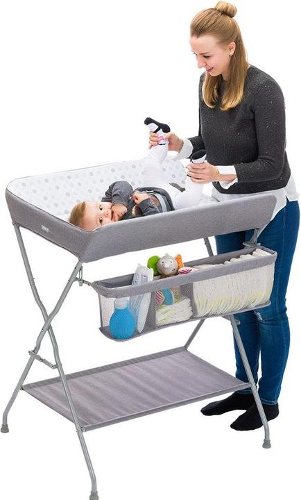 Immagine prodotto Fillikid Combinazione per bagno e cambio pannolini Dispositivo mobile per cambio pannolini con scomparti -