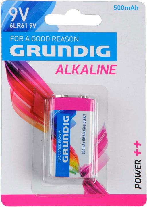 Grundig Block battery 9V/6LR61 (1 pcs., 9V Block, 500 mAh)