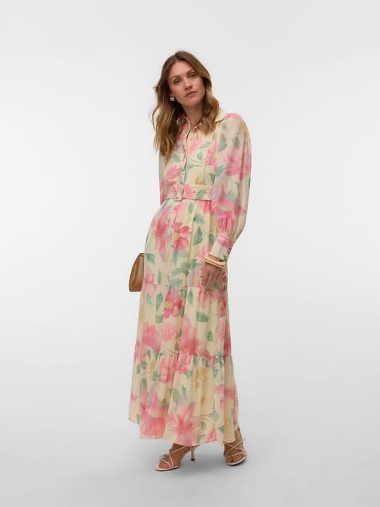 Produktbild Vero Moda AWIRIS Langes Kleid Hemdblusenkleid (M)