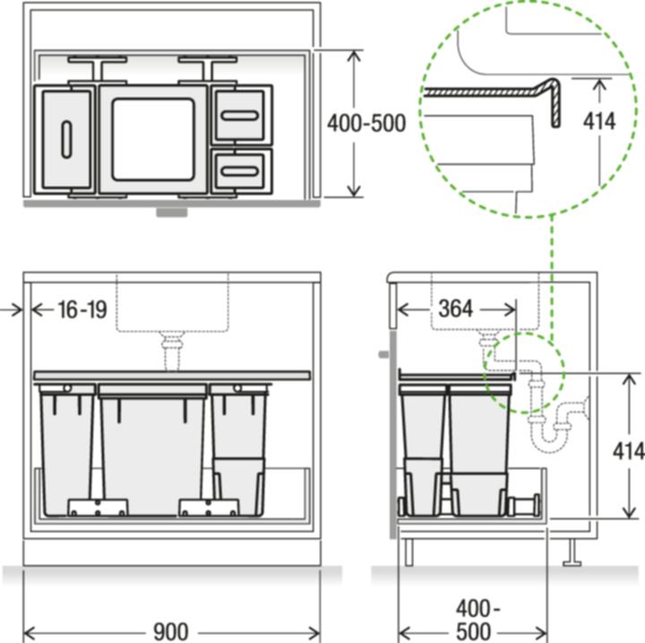 Produktbild Müllex Kehrichtsystem X80 / X 90 Basic (40 l)