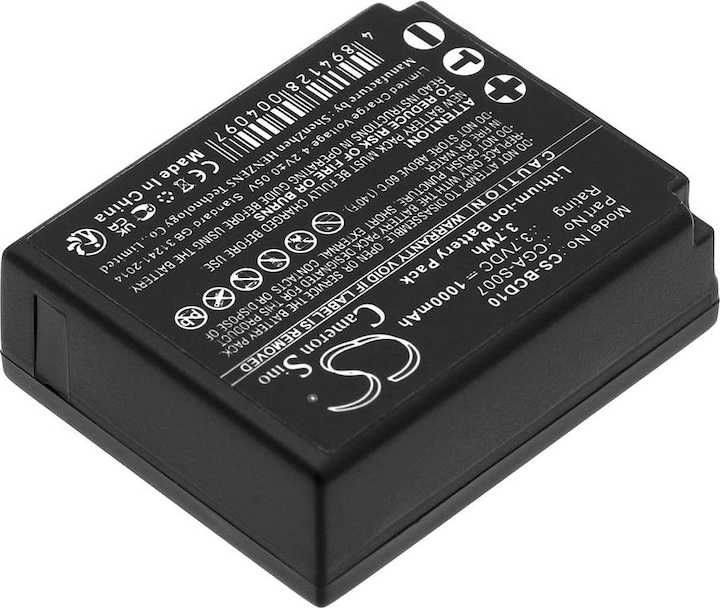 Produktbild GreenCell Camera Battery for Panasonic Lumix DMC-TZ1 DMC TZ2 - 3.7V - 1000mAh (Akku)