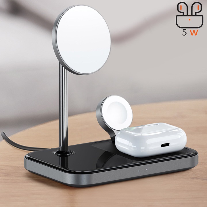 Actual product image Satechi 3-in-1 Magnetic Wireless Charging Stand (7.50 W)