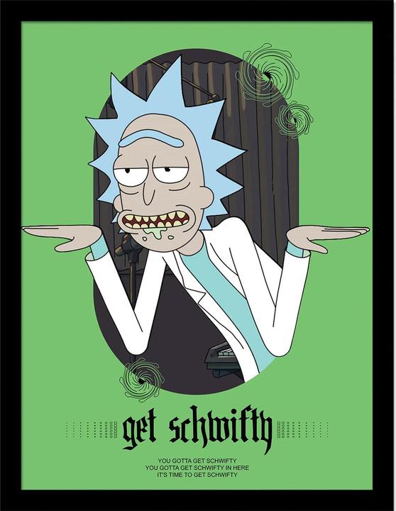 Image du produit Rick And Morty - Poster encadré CLASSRICKAL GET SCHWIFTY (40 x 30 cm)