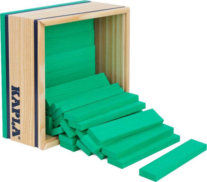 Actual product image Kapla - 40 SQUARES - Colored planks light green
