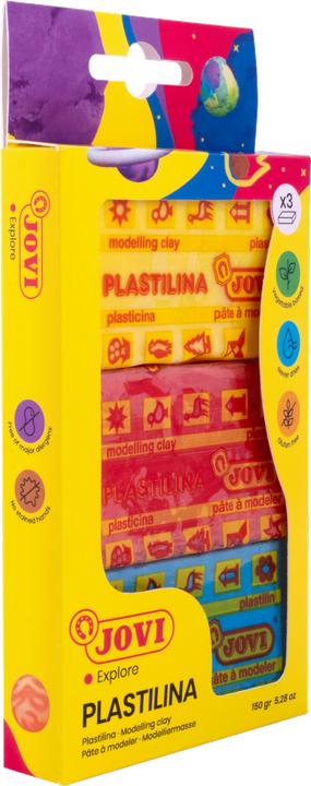 Produktbild Jovi Plastilina Knete VE=3 Farben a 50g