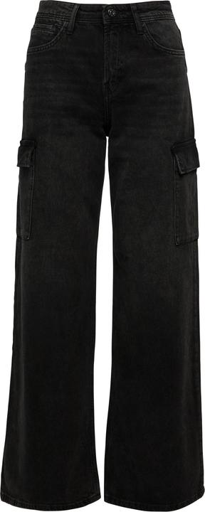 S.Oliver Jeans-Hose Jeans Suri / Regular Fit / Mid Rise / Wide Leg / mit Cargotaschen (W46/L30)
