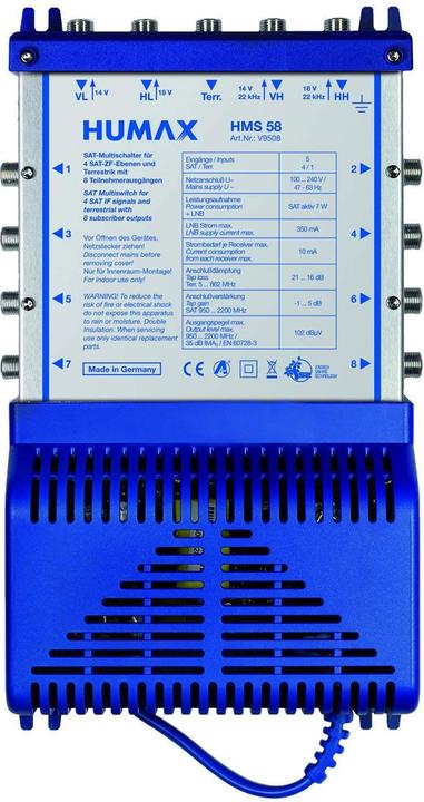 Humax Multischalter für 8 Teilnehmer (Multischalter)