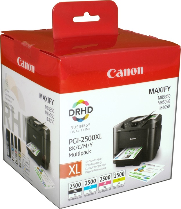 Actual product image Canon PGI-2500XL Multipack (M, FC, C, Y)