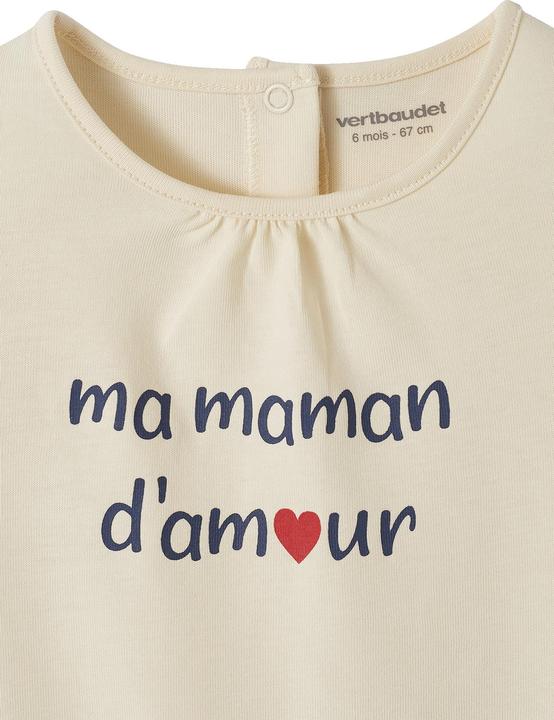 Produktbild Vertbaudet Baby T-Shirt mit Schriftzug Bio-Baumwolle (74)