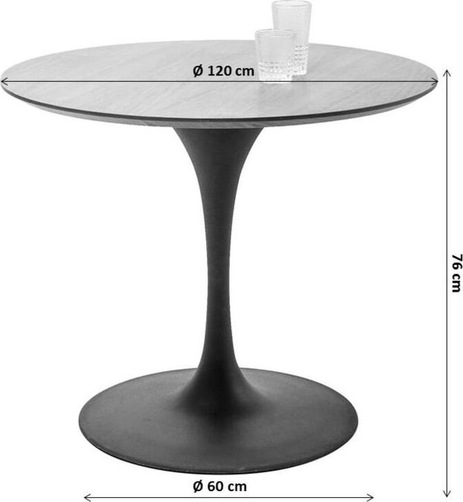 Immagine prodotto Kare Design Set Invito da Tavolo Noce Zinco Ø120cm