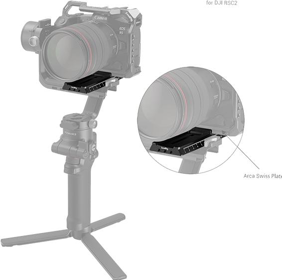 Immagine prodotto SmallRig Piastra a sgancio rapido con Arca-Swiss (Piastra di montaggio del giunto cardanico)