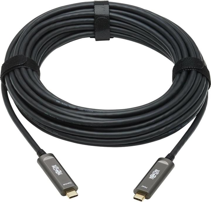 Produktbild Eaton TRIPPLITE USB-C AOC Cable M/M - USB 3.2 Gen 2 10 Gbps Plenum-Rated Fiber Active Optical Cable (10 m, USB 3.2 Gen 2)