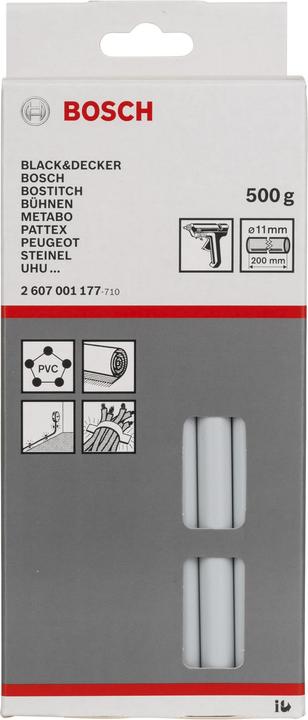 Image du produit Bosch Professional Zubehör Bâtonnets de colle, gris