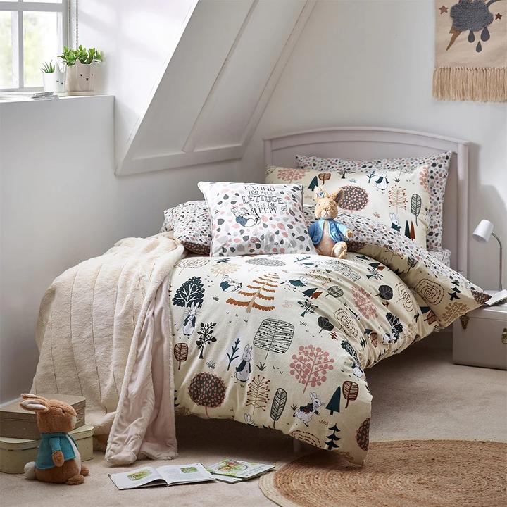 Immagine prodotto Peter Rabbit Scandi Woods Cotone Spazzolato Set Copripiumino - 100% Cotone Spazzolato