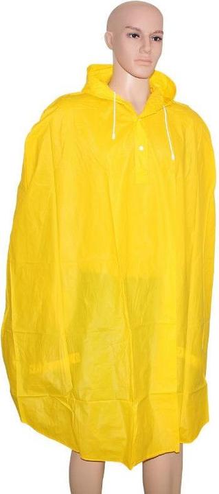 Produktbild P2R regenponcho mit kapuze und dickem, hochwertigem pvc-bezug (One Size)