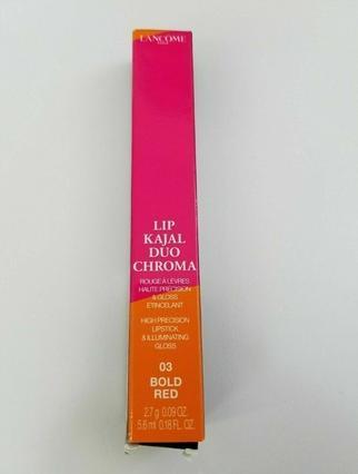 Actual product image Lancôme Lip Kajal Dou Chroma Lipstick (03 Bold Red)