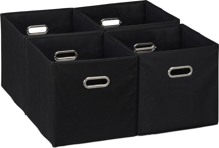 Actual product image Relaxdays 4x storage box (30 x 30 x 30 cm, 26 l)