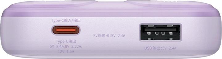 Produktbild Baseus Powerbank Comet with USB to USB-C cable, 10000mAh, 22.5W (purple) (10000 mAh, 22.50 W, 38.50 Wh)