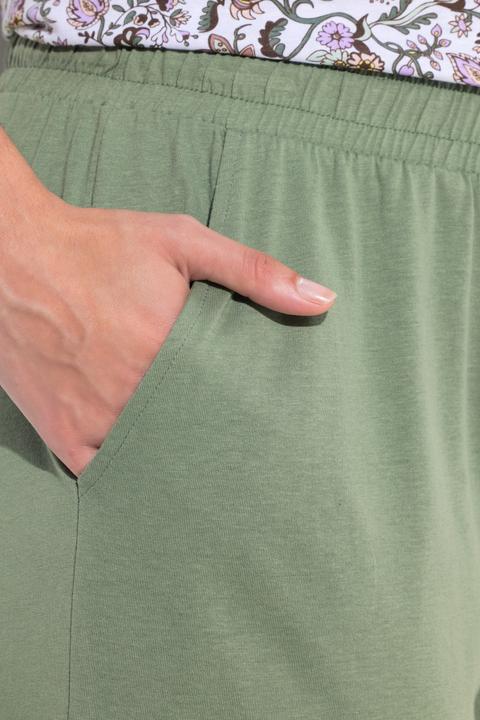 Produktbild Ulla Popken Pyjama, Blüten, V-Ausschnitt, Halbarm, Taschen (50, 52)