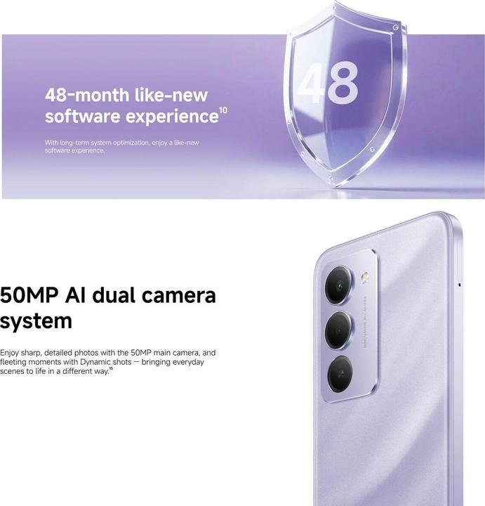 Produktbild Xiaomi Redmi 15 4G (256 GB, Midnight Black, 6.90", Hybrid Dual SIM, 4G)