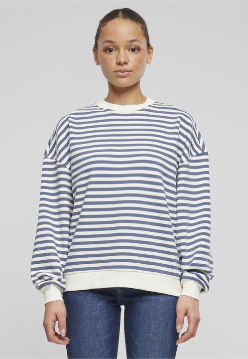 Produktbild Urban Classics Ladies Oversized Striped Crewneck - 137871 (M)
