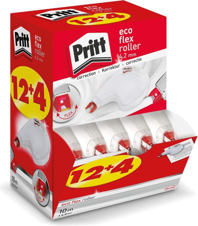 Produktbild Henkel Korrektur Einweg Roller ECOFlex, 4,2mm, Sideway à 16Stk