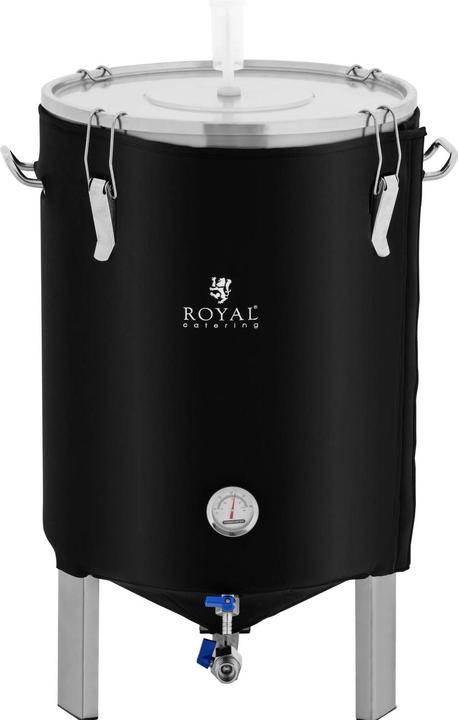 Actual product image Royal Catering Fermenter Edelstahl Fermentierkessel Gärkessel mit Isoliermantel 60 L 0 - 40 °C