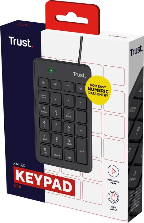 Actual product image Trust Xalas (Numeric keypad, Cable)