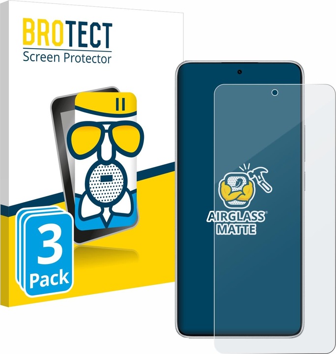 Produktbild BROTECT Schutzglas Schutzfolie Glas Folie Displayschutz matt (3 Stück, Xiaomi Redmi Note 14)