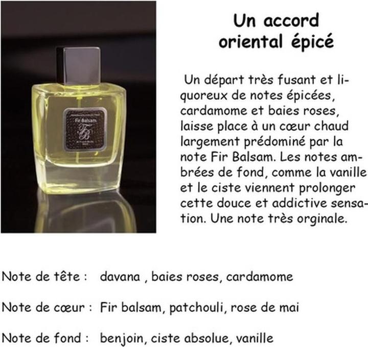 Actual product image Franck Boclet Fir Balsam by Eau de Parfum Spray 100 ml (Eau de parfum, 100 ml)