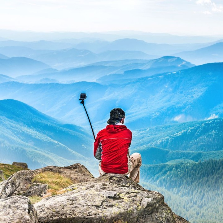 Actual product image Hermex Selfie Stick Monopod with Mount Adapter for GoPro & Xiaomi Yi Cam