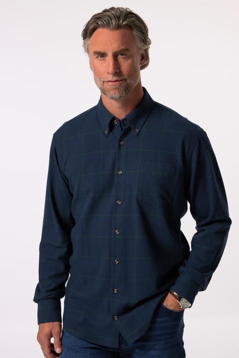 Produktbild Boston Park Karo-Flanellhemd, Langarm, Buttondown-Kragen, Comfort Fit (3XL)