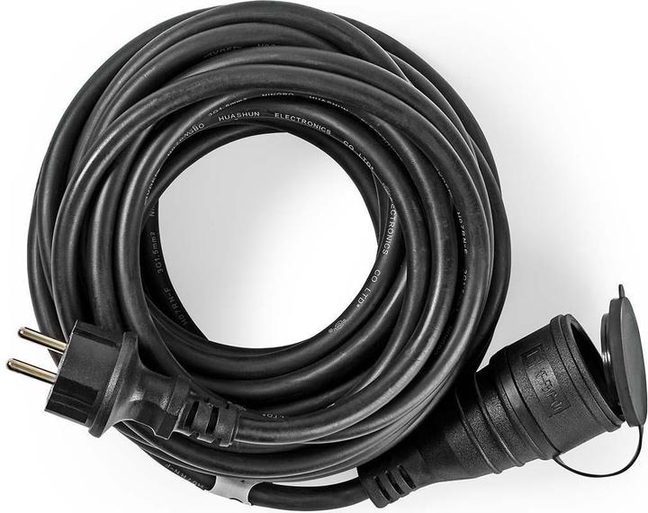 Actual product image Nedis Extension cable M - F type F (CEE 7/7) protective contact 20.0 m 3680 W 250 V AC 50/60 Hz Type of (1x, CEE 7/4, 20 m)