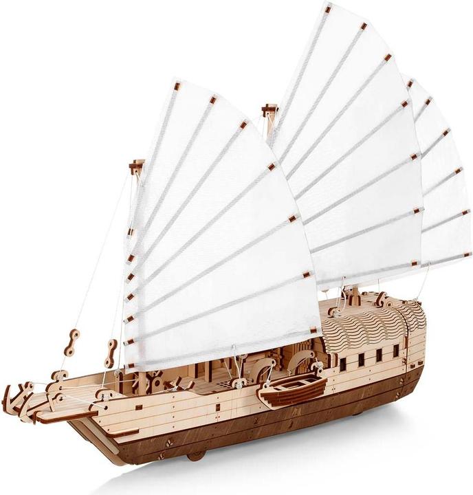 Actual product image Eco Wood Art Asian ship (Djong) - 3D wooden construction kit