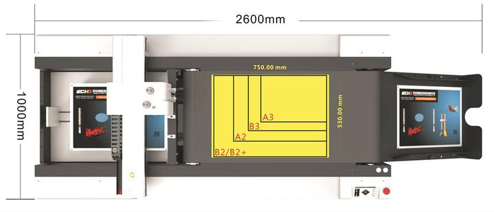 Immagine prodotto Tschudi Büromaschinen Fustellatrice digitale / plotter da taglio T-CUT 12090+, formato 120 x 90 cm
