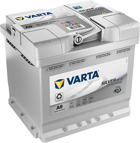 Image du produit Varta 50Ah 540A ET 12V AGM (12 V, 50 Ah, 540 A)