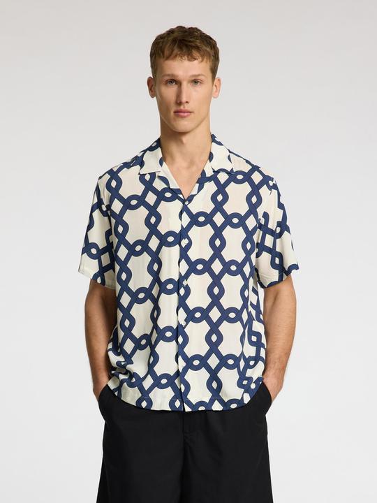 Actual product image Selected Gemustertes Kurzarmhemd (XL)