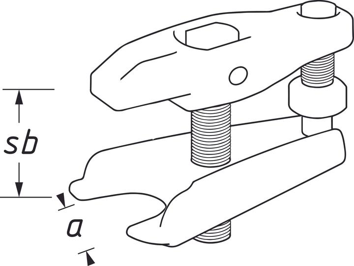Actual product image HAZET Universal ball joint puller 1790-7