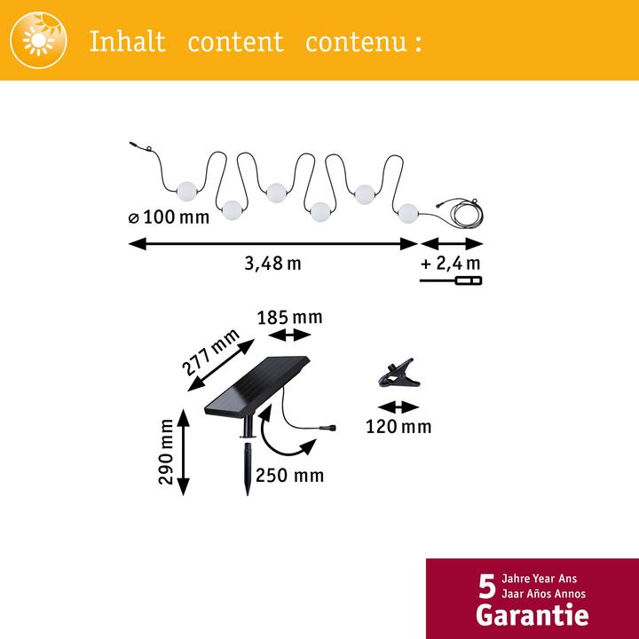 Produktbild Paulmann Solar Lichterkette Taina (0.10 m)